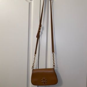 Tory Burch Brown/tan Crossbody Bag. gently used